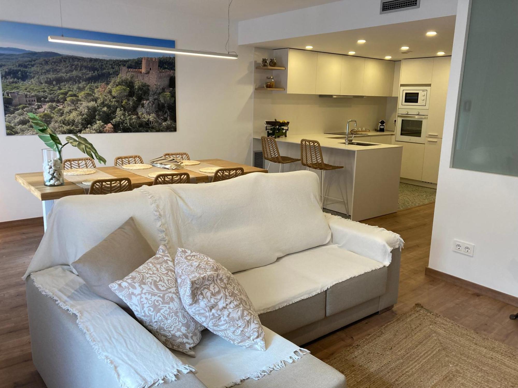 Apartamento Centrico, Climatizado Y Totalmente Equipado De 3 Habitaciones Para 6-7 Personas 圣科洛马·德法尔 外观 照片
